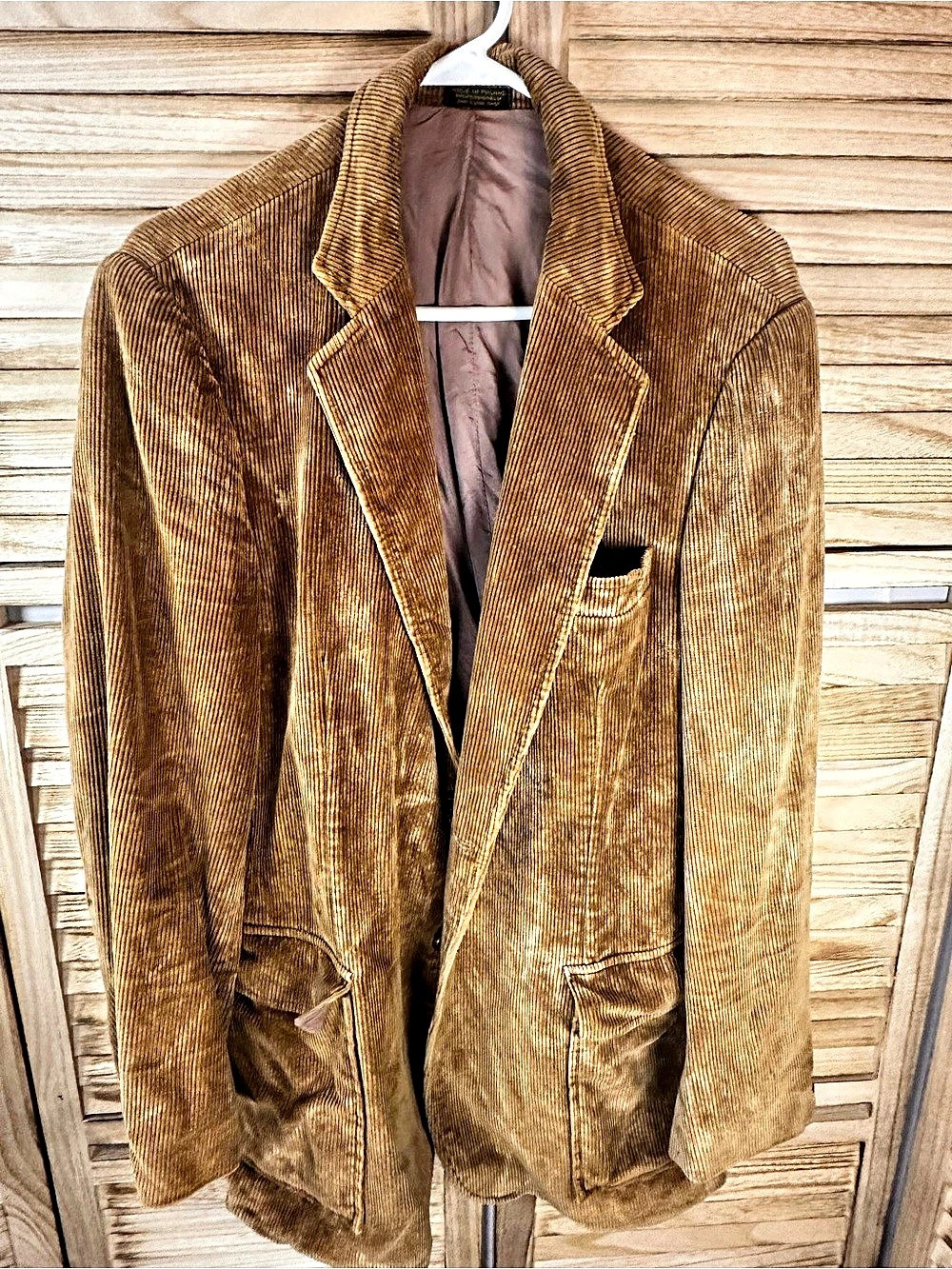 monsieur JOUrno Brown Corduroy Jacket Size Large